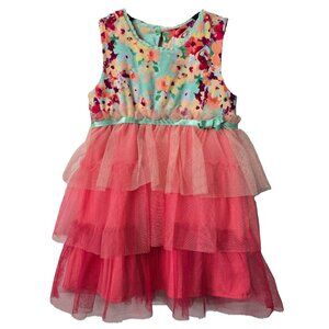 Matilda Jane Tutu Dress 18 24 Month Tulle Ruffle Pink Floral Make a Wish Wedding